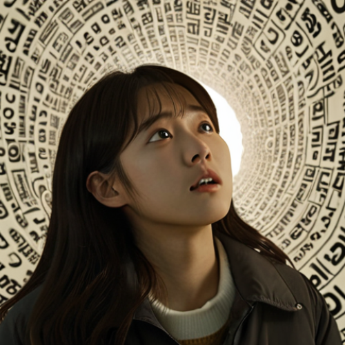 Home 4 **Image Prompt 1: The Dawn of a Dream & Navigating Complexity**
A hopeful individual, initially looking a bit overwhelmed, stands before a swirling vortex of information (depicted as scattered Korean text, question marks, and abstract data streams), representing the complex path to becoming a Korean language teacher. In the background, subtle hints of K-pop posters or Korean drama stills subtly suggest their initial inspiration. From this chaotic scene, a clear, illuminated pathway or a guiding beam of light emerges, originating from an icon or symbol representing official government resources like the National Institute of Korean Language or Ministry of Culture, leading the person forward. The overall mood conveys emerging clarity and optimism. Highly detailed, cinematic lighting, conceptual art style.
